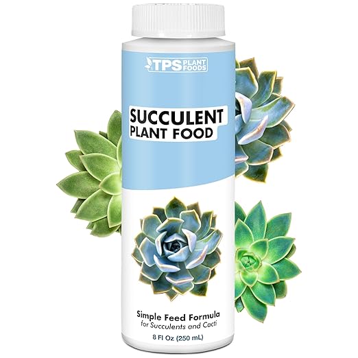 Succulent Plant Food – Liquid Fertilizer for Compact Growth, Vibrant Color & Stronger Root Development, 8 oz