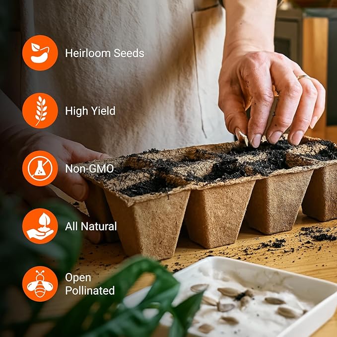 Open Seed Vault Variety Pack Bundle (44 Varieties) Herb Garden Seeds - Gardening Seed Starter Kit, Survival Gear Food, Gardening Gifts, Emergency Supplies - Premium, High Yield Produce