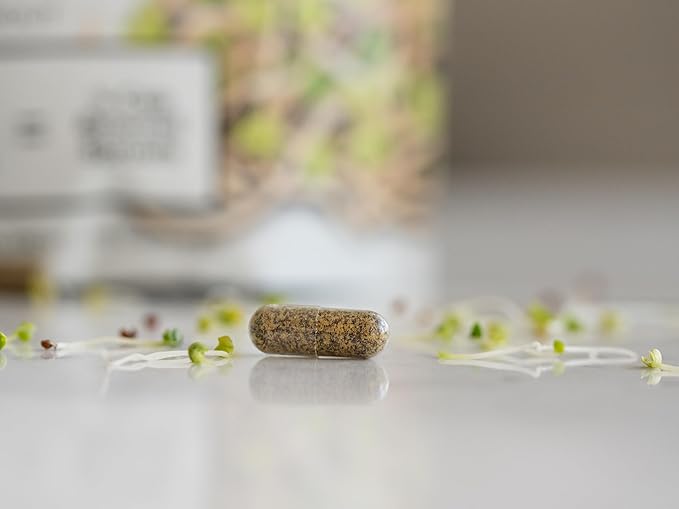 KOYAH - Organic Broccoli Sprout Capsules – Freeze-Dried Whole Broccoli Sprouts – 3rd Party Tested for Active Myrosinase & Glucoraphanin (Sulforaphane Glucosinolate) - 150 Capsules