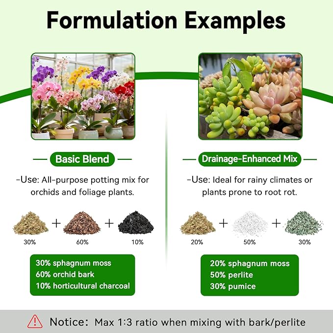 ZeeDix 6QT Natural Sphagnum Moss for Plants, Orchid Moss Potting Mix for Repotting, High Water Retention, Help with Maintain Humidity, Plant Moss for Gardening, Hanging Baskets, Reptile Bedding