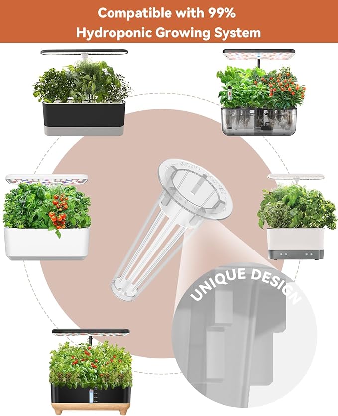 LYKOCLEAN 8-pod Fruits Seeds Pod Kit for AeroGarden, iDOO, Ahopegarden Hydroponics Growing System, 350+ Seeds (Include Red Strawberry, Tomato, Green Pepper, Eggplant, Peas, Cucumber, Okra, Pumpkin)