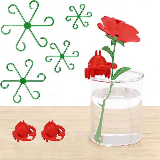 BoAn Plant Propagation Buddy & Crab-Shaped Plant Support Structures + Plant Stem Support, Indoor Plant Support for Cuttings Seedlings & Vines Organize Pothos Ivy Decorative Indoor Garden Gift