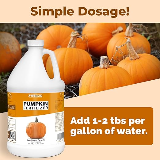 Pumpkin Fertilizer – Liquid Plant Food for Bigger Pumpkins, Vigorous Vines & Larger Harvests, 1 Gallon