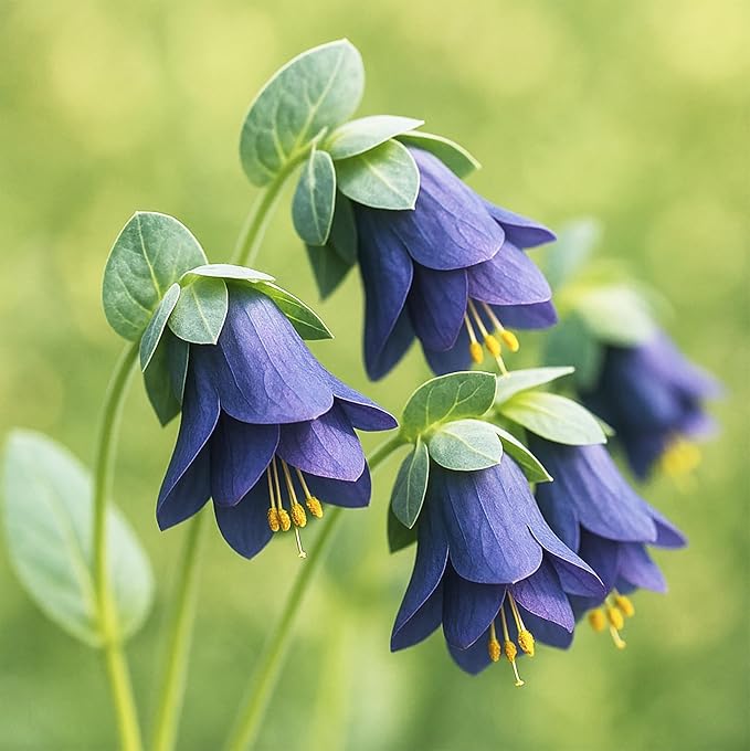 Honeywort Purple - Bell-Shaped Flowers - 5 Seeds. One of The Most Striking Features of Honeywort's Flowers is The Color of Purple-Blue hue is Rich and Vibrant.