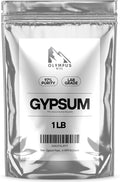 97% Pure Gypsum Powder, 1 lb – High Solubility Calcium Sulfate Dihydrate for Soil, Gardens, Lawns, and Mushroom Substrate