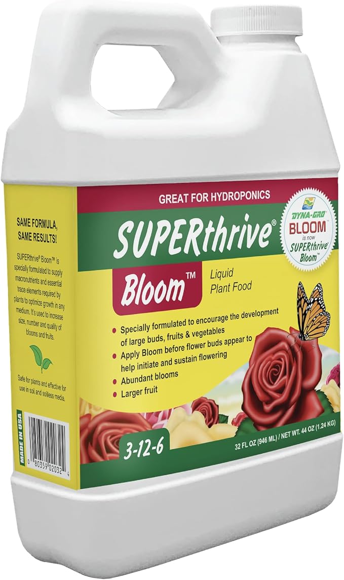 Dyna-Gro Bloom BLM-032 3-12-6 Plant Food, 1-Quart