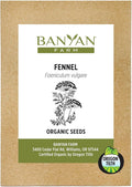 Banyan Botanicals Organic Fennel Seeds – Foeniculum Vulgaris – Grow in Your Home Garden for Fennel Bulb and Seeds – 50 Count – Open Pollinated Non-GMO Easy to Grow