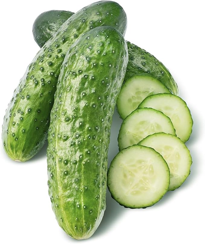 50 Straight Eight Cucumber Seeds - Heirloom Non-GMO USA Grown Vegetable Seeds for Planting in Trellises, Raised Beds, Space Gardens- Pickling and Slicing Cucumber
