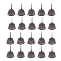20PCS Plastic Fertilizer Mesh Baskets, Net Cups for Plants with Lids – Planting Containers for Bonsai, Hydroponics, and Fertilization Use