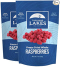 Thousand Lakes Freeze Dried Fruit - Raspberries 2-pack 1.2 ounces (2.4 ounces total) | No Sugar Added | 100% Whole Raspberries