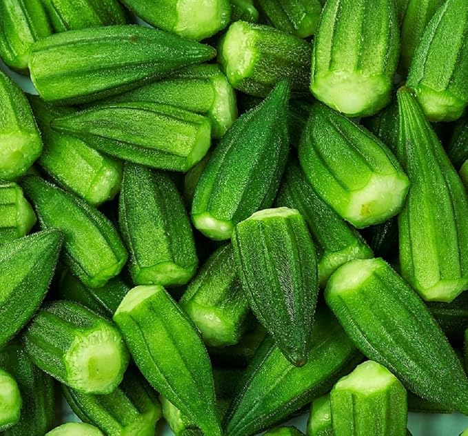 Okra Seeds for Planting - Plant & Grow Blondy Okra in Home Outdoor Garden - Heirloom & Non GMO - Planting Instructions for Abundant Harvests, Great Gardening Gift, 5 Packets