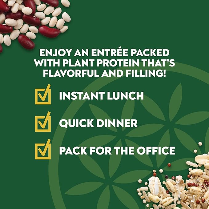 SEEDS OF CHANGE Organic High Protein Bowl Harvest Herb, Prepared Entrée, Microwave in 90 Seconds, 9 oz (Pack of 6)