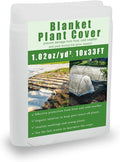Plant Covers Freeze Protection, 10x33ft Reusable Frost Blanket, Non-Woven Winter Plant Cover for Outdoor Plants, Vegetables,Flowers, 1 oz/yd² Frost Cloth for Cold Weather Snow