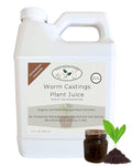 Worm Castings Tea Plant Juice - Quart. Concentrated Worm Tea with Kelp, Seaweed Extract and Humic Acid. Indoor and Outdoor Soil Restorer and Plant Fertilizer for All Vegetation with Soil.