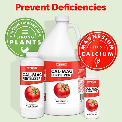 Cal-Mag for Plants Plus Iron and Micros, Calcium and Magnesium, Prevent Common Deficiencies, 2-0-0 CalMag Liquid Plant Fertilizer, 32 oz