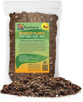 GARDENERA Premium Bamboo Potting Soil Mix - (4 Quart Bag)
