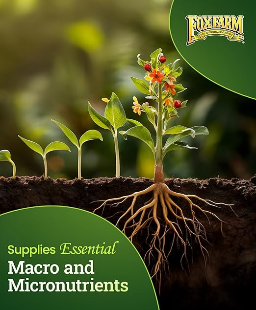 FoxFarm Bush Doctor Kangaroots Root Drench Inoculant – Enhances Root Efficiency, Immediate Nutrient Uptake, Custom Soil Microbes - Ideal for Hydroponic & Soil Applications - 1 Quart