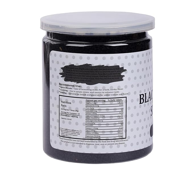 Black Cumin Seeds 10oz, Nigella Sativa, 100% Pure & Natural, Premium Quality Kalonji Seeds, Perfect for Seasoning, Cooking, Sprouting & Herbal Uses - By Yogi’s Gift®