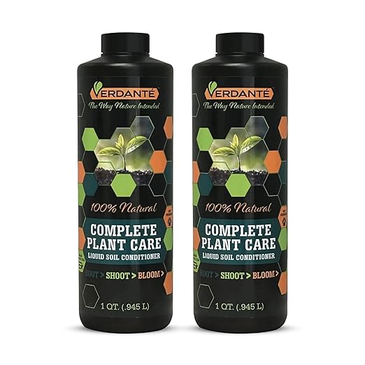 VERDANTÉ Complete Plant Care Liquid Soil Conditioner – Improve Lawn & Garden Health - Versatile Soil Conditioner for Lawns & Gardens - Simple Lawn and Garden Solutions - 2 Qt.