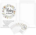 Fumete 50 Pcs Baby Shower Seed Packet Self Adhesive Kraft Envelopes Baby in Bloom Seed Storage Packets Mini Kraft Retro Paper Organizer for Gender Reveal Party, No Seeds(Wildflower)
