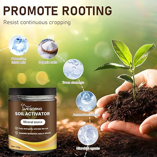 2Pcs Soil Activator, Soil Pro Activator, Nauticos SoilActivator, Organic Soil Activators and Plant Fertilizers Enhance Growth for Vegetables & All Plants