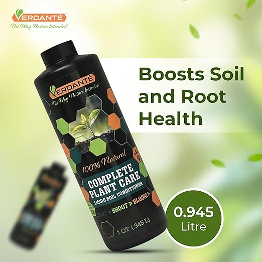 VERDANTÉ Complete Plant Care Liquid Soil Conditioner – Improve Lawn & Garden Health - Versatile Soil Conditioner for Lawns & Gardens - Simple Lawn and Garden Solutions - 2 Qt.