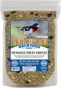 CountryMax Backyard Seeds No Mess, No Waste Mix with Fruit Frenzy Blend - Hulled Pumpkin Seeds, Cherry Flavored Cranberries, Pistachios, Dark Raisins - Bird Seed (5 Pounds)