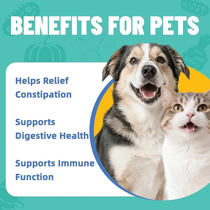 Just Try 7oz Probiotic Powder Probiotics for Dogs & Cat Probiotic - Gut Health for Dogs & Cat Constipation Relief Chicken Flavored - Dog Supplements Cat Supplies 200g