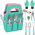 Gardening Tools Kit - 27PCS Heavy Duty Gardening Tool Starter Set with Non-Slip Rubber Handle, Ideal Gifts for Women and Men