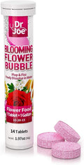 Dr. Joe Blooming Flower Bubble Plant Food – Water Soluble Fertilizer (14 Fizzing Tablets, Makes 14 Gallons, 10-20-15)