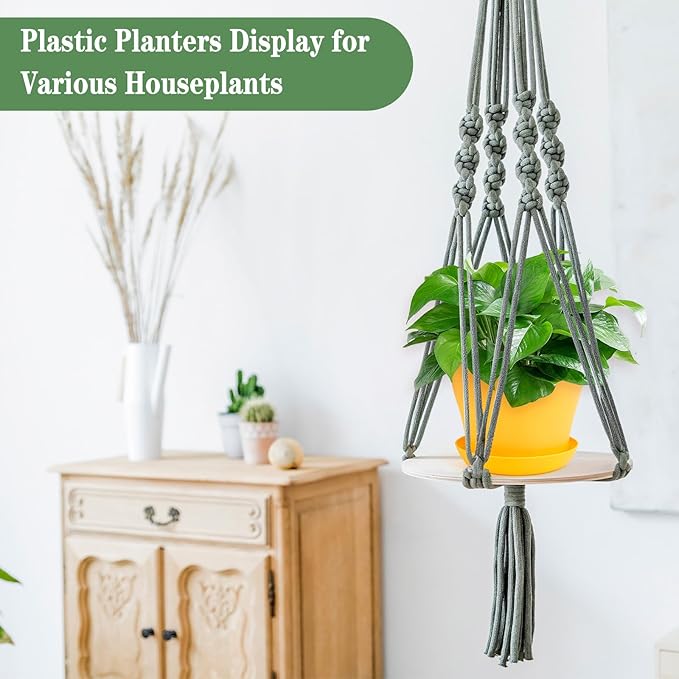 6.7 Inch Plant Pots Indoor Outdoor, 8 Pack Colorful Plant Flower Pots with Drainage Holes and Saucers Plastic Planters Nursery Pots for Garden Plants Flowers Succulents