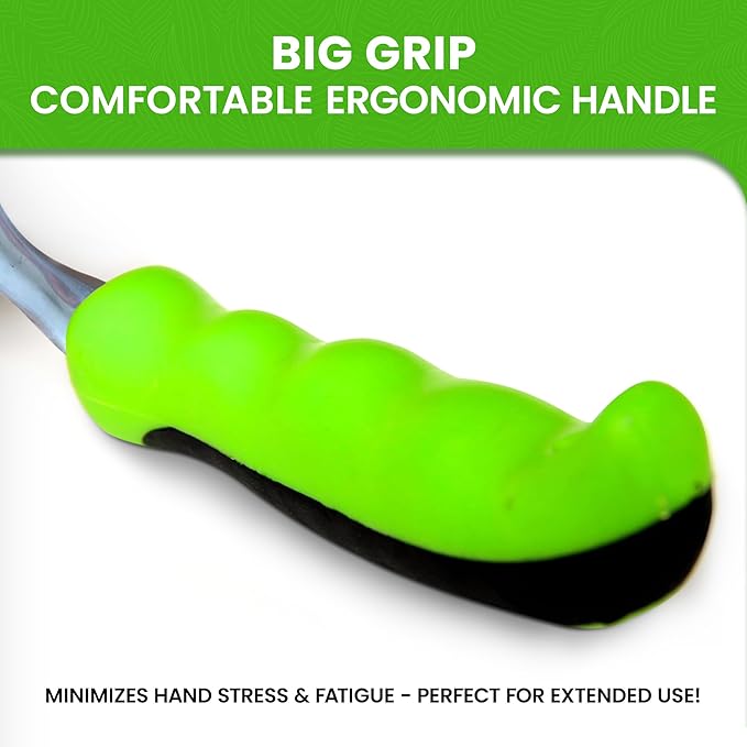 Garden Guru Hand Weeder Tool with Ergonomic Handle - Weed Puller for Planting, Weeding, Flower and Vegetable Care in Lawn Garden Yard | Rust Resistant (4 Pack)