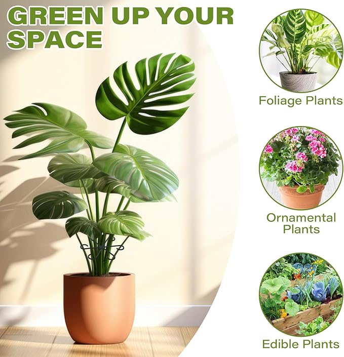 40pcs Plant Stem Support, Plant Support for Indoor Plants, Plastic Reusable Plant Support Clips, Indoor Plants Accessories