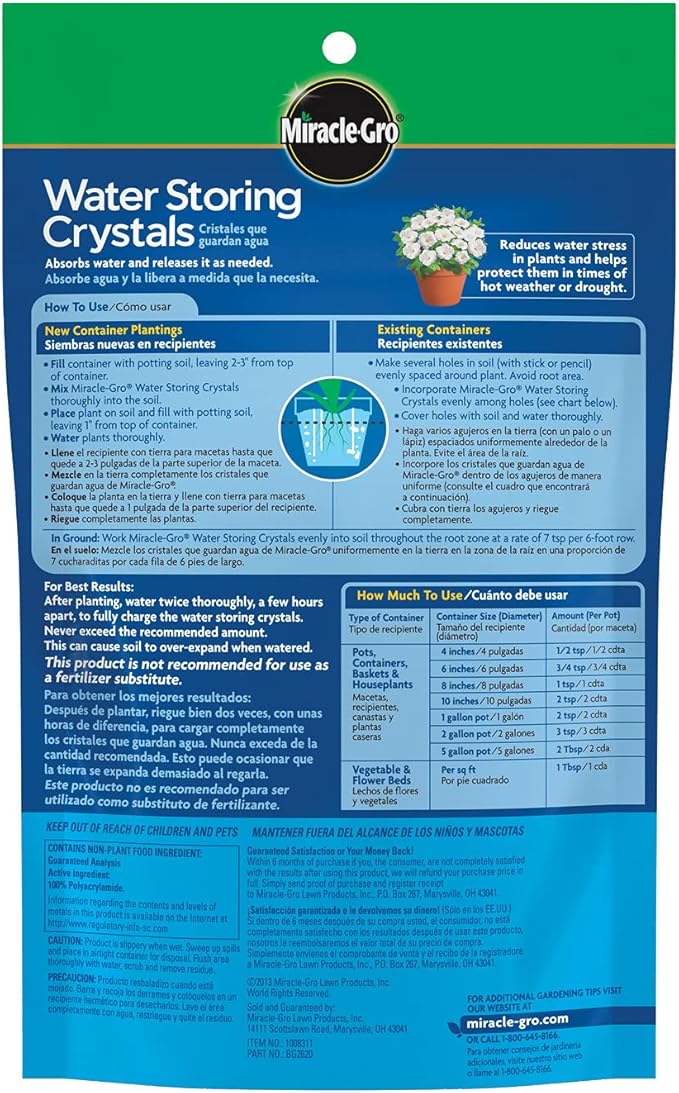Miracle-Gro Water Storing Crystals 12 oz., 2-Pack
