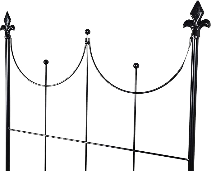 OUTOUR Larger Garden Trellis Plant Support Wire Lattice Grid Panel Stake Fence, 70"x20", for Climbing Plants, Potted Vines Vegetables Vining Flowers Ivy Roses Clematis, Lawn Backyard Patio, Black