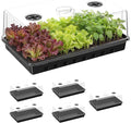 Seed Starter Tray, Seedling Trays Kit for Plant, Germination Trays with 4.73 Inch High Humidity Domes，Large Growing Space & Better Air Flow for Seed Starting, Growing Tray, Gardening Gifts, 6PCS