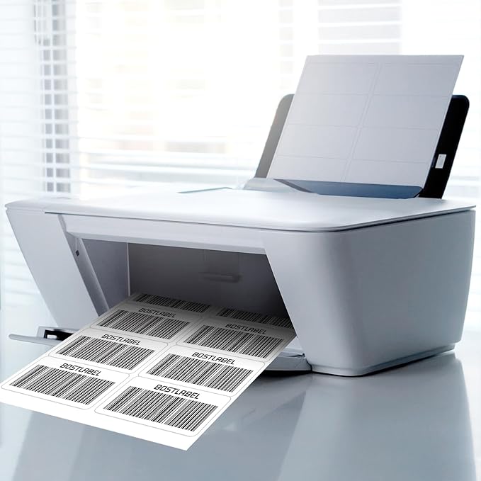 Bostlabels 500 Sheets 5000 Pcs 10 Up 2x4 Shipping Address Labels for Inkjet and Laser Printers, 10 Up Mailing Address Labels Paper, Permanent Strong Adhesive Stickers White Mailing Labels 10 per Page