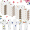 50 Pcs Handmade Seed Paper Plantable Wildflower Seed Paper Recycled Flower Petals Tags Wedding Favors for Guests Craft Gifts Cards for Envelope Birthday Party, 5 Styles (Cross)
