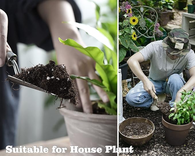 Houseplant Potting Mix 10qt, Fertilized, Perlite Soil for All Types of Indoor House Plants and Tropical Plant
