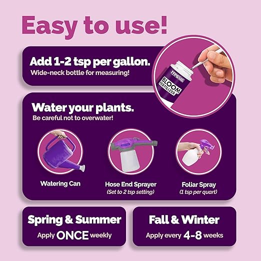 Bloom Fertilizer – Liquid Plant Food for More Blooms, Bigger Flowers & Stronger Bud Development, 32 oz