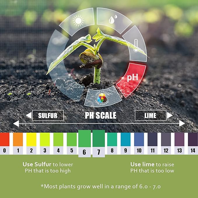 Earth Science Fast Acting Sulfur Granules – 5lb – Soil pH Reducer, Lowers pH Instantly, Reduces Nutrient Runoff, Improves Growth & Color for Acid-Loving Plants, Long-Lasting Lawn Care Supplement