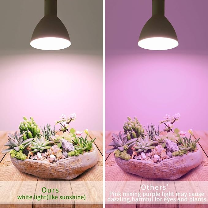 Smart LED PAR38 Grow Light, Dimmable, Sun Mode Dimming - Mimics Real Sunshine, Daily Run Auto Timer, Remote Control - Full Spectrum for Indoor Plant Growth
