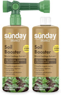 Sunday Soil Booster - Worm Casting Tea - Enhance Soil Health & Promote Vigorous Plant Growth - Made with Vermicompost Extract & Humic Acid - 32 Fl Oz, 2 Pack