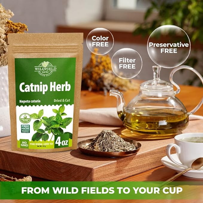 4 oz. Catnip Tea Catnip Herb Tea (Nepeta L.) - 113g Cat Nip Herb Hierba Gatera