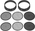 DOITOOL 2 Set Garden Sieve Soil Sifter, Round Plastic Sand Sieve, Soil Gardening Sifting Pan, Compost Sifter Rock Dirt for Small Gravel, Sand