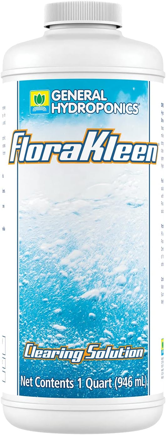 General Hydroponics FloraKleen QT - Mineral Salt Clearing Solution, 1/4 Gallon