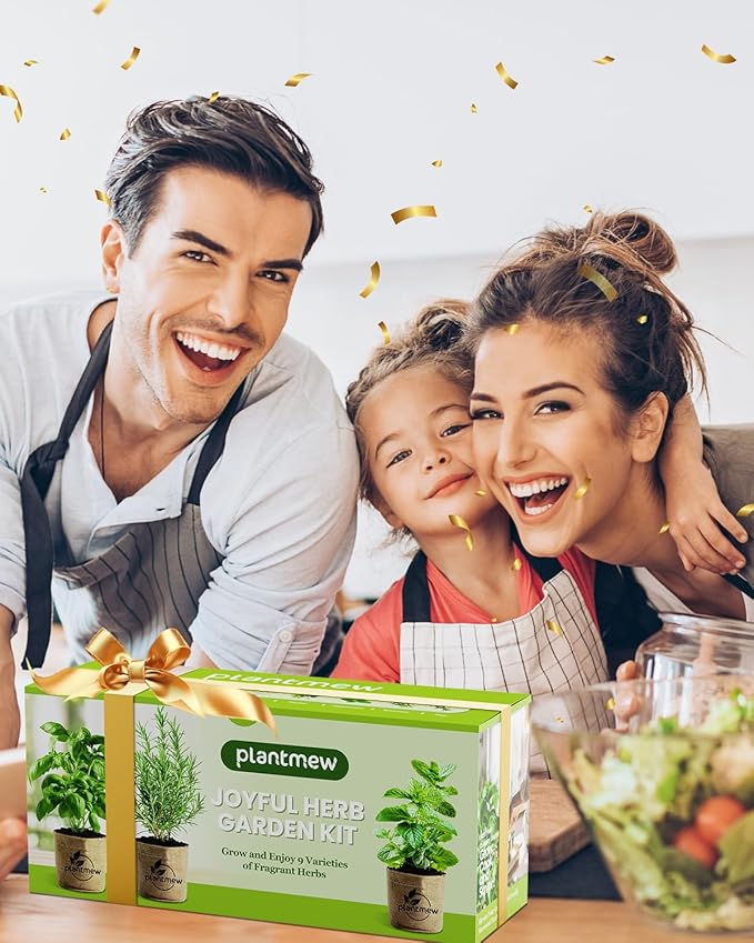 Herb Seeds Variety Pack – 9 Culinary Heirloom Seed Kits for Indoor/Outdoor Planting | Unique Gardening Gifts for Mom, Women, New Home & Kitchen | Complete Herb Garden Starter Set with Gift Packaging