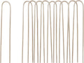 Atlantic Stainless Steel Landscape Staples Garden Stakes 4&6 Inch –Heavy-Duty, Rust-Proof Anchors for securing Weed Barrier Fabric, Plant Covers, Turf, Hoses & Cables. (40, 6 inch)