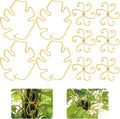 YBB 10Pcs Monstera Plant Stem Support, 2 Patterns Iron Monstera Stabilizer Plant Stem Holder Support Structures for Indoor Climbing Plants