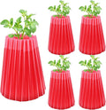 MJZ 5 Pack Walls of Water Plant Protectors, 18.3" x18.3" Thickened PE Wall of Water for Tomato Plants, Early Season Insulated Plant Protector Freeze Protection, Plant Covers for Winter Cold Weather